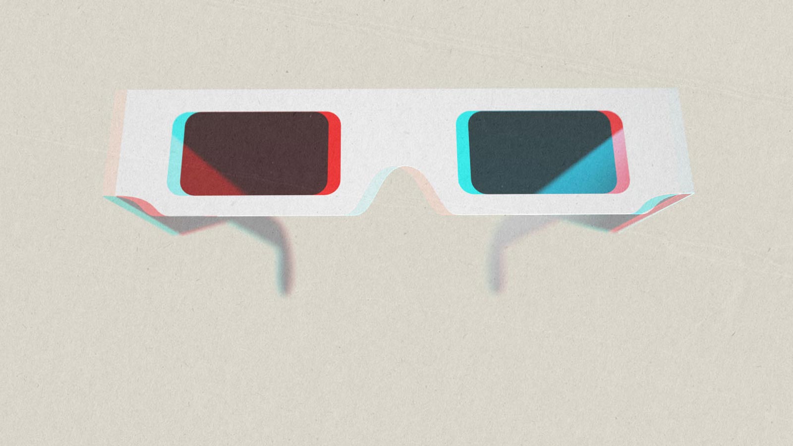 Retro anaglyph 3D glasses