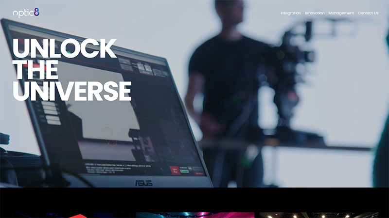 Optic8 website screenshot